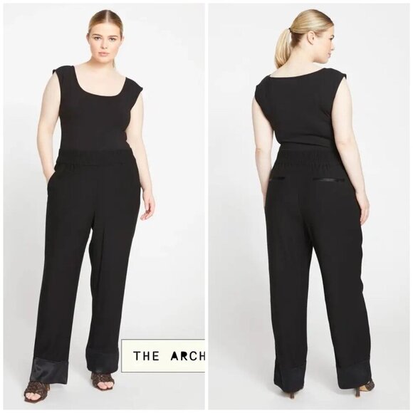 NWT Universal Standard Soiree Double Luxe Pull-On Pants Black Small 14-16 - Picture 1 of 12